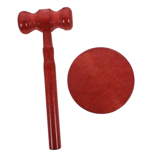 Gogogmee Holzhammer Grabwoche mit Sockel Stabiles Richterhammer für Spiel und Zeremonie Roter Griff Vielseitiger Auktionshammer für Jungen und Mädchen Gogogmee Holzhammer Grabwoche mit Sockel Stabiles Richterhammer für Spiel und Zeremonie Roter Griff Vielseitiger Auktionshammer für Jungen und Mädchen von Gogogmee