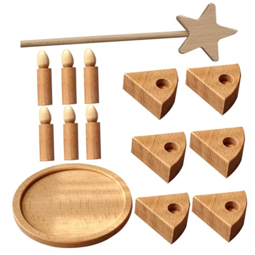 Gogogmee Holzspielzeug Geburtstagskuchen Kuchen Lernspielzeug Hand Auge Koordination Kreatives Rollenspiel für Ab Jahren Gogogmee Holzspielzeug Geburtstagskuchen Kuchen Lernspielzeug Hand Auge Koordination Kreatives Rollenspiel für Ab Jahren von Gogogmee