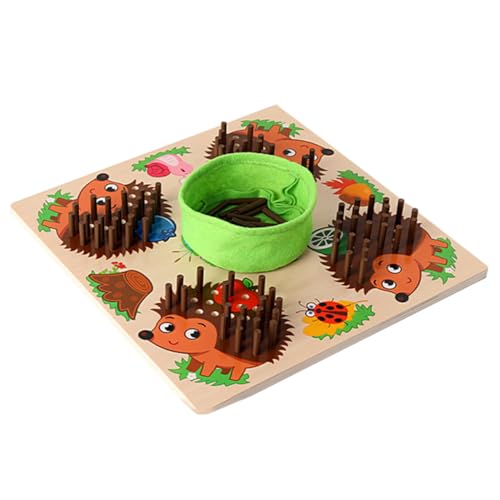 Gogogmee Holzspielzeug Steckspiel Igelform Lustiges Motorikspielzeug für Konzentration und Feinmotorik Training Sicheres Lernspielzeug für Ab Jahren Gogogmee Holzspielzeug Steckspiel Igelform Lustiges Motorikspielzeug für Konzentration und Feinmotorik Training Sicheres Lernspielzeug für Ab Jahren von Gogogmee