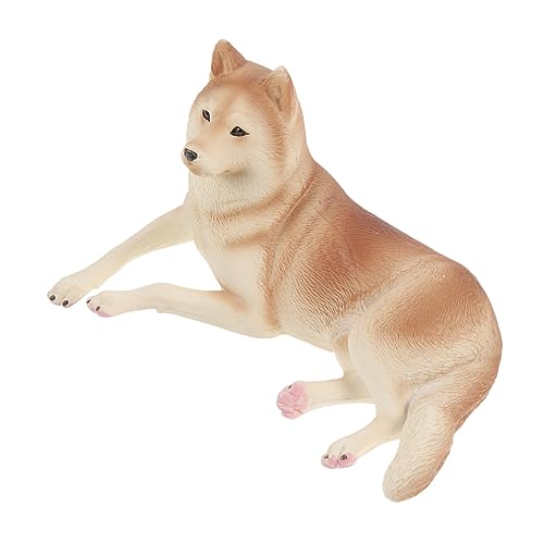 Gogogmee Husky-Modell Spielen Hundefigur Modell Gefälschte Hundefiguren Tierfiguren Lernspielzeug Für Tiere Simulationshundeschmuck Kleine Hundedekoration Mini-hundestatue Plastik Brown von Gogogmee