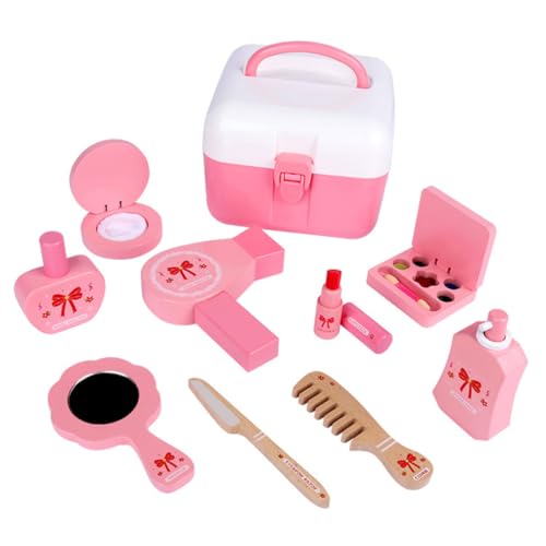 Gogogmee Interaktives Kinderschminkset Für ädchen Realistisches Schminkspielzeug Mit Verschiedenen Accessoires Tragbare Make up Box Für Kreatives Rollenspiel Für Ab 3 Jahren von Gogogmee