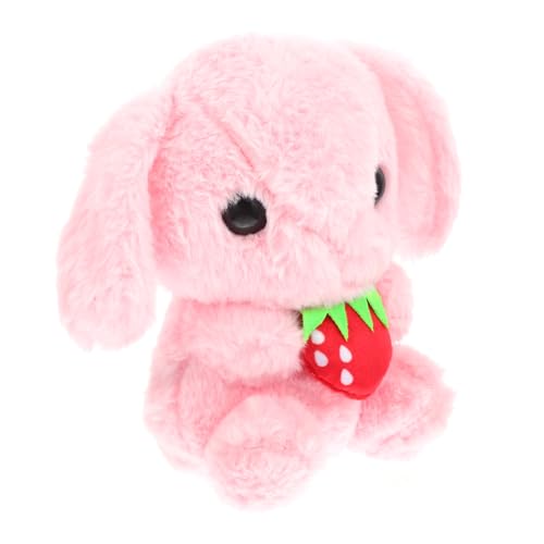 Gogogmee Kaninchen Mit Hängeohren Plüschtier Cartoon-hase-Puppen Hasenspielzeug Für Kinder Stofftierpuppe Geburtstagsgeschenk Für Kinder Jahr des Hasenmaskottchens Süßes Kuscheltier Rosa von Gogogmee