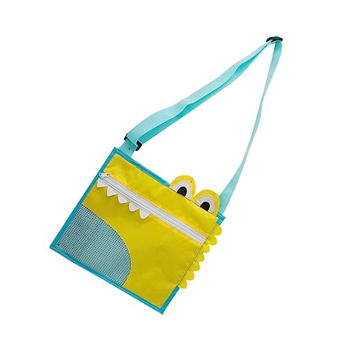 Gogogmee Kleine Tasche Aus Strandtaschen Kinder Strandtasche Tote Strandtasche Mesh-badespielzeug-Organizer Strandversorgung Muschelsammelbeutel Strandspielzeug Yellow Netz von Gogogmee