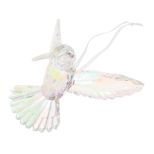 Gogogmee Kolibri-Ornament, Acryl, Groß, Schillernd, Klar, Kolibri-anhänger, Vogel-Dekoration Für Zuhause, Party-Dekorationen Und Sonnenfänger von Gogogmee