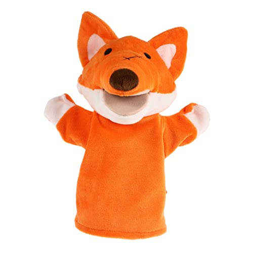 Gogogmee Krähe Handpuppe Spielzeuge Kinderspielzeug kinderpuppe Toy Fuchs Tier Fingerpuppen Kleinkindspielzeug Marionette Fingerspielzeug für Kinder Tierkopf Fingerspielzeug Plüsch Orange von Gogogmee