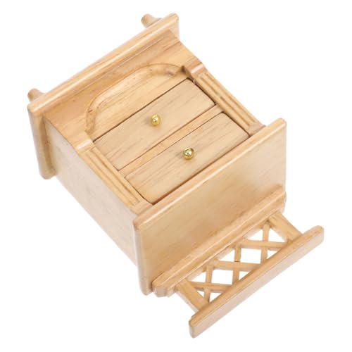 Gogogmee Kreative Möbel Puppenhaus-nachttisch Puppenhaus-bewegungsschrank Bücherregal Puppenhaus Miniatur-nachttisch Regalmodell Im Maßstab 1:12 Mini- -Sideboard Puppenschrank Hölzern von Gogogmee