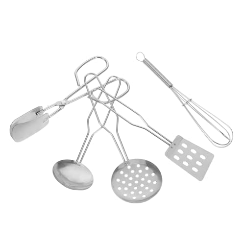 Gogogmee Küchenutensilien Set Realistisches Spiel Küchenzubehör für Rollenspiele mit Spatel Schöpflöffel Schneebesen Zange Pädagogisches Kochspielzeug für Kleinkinder Gogogmee Küchenutensilien Set Realistisches Spiel Küchenzubehör für Rollenspiele mit Spatel Schöpflöffel Schneebesen Zange Pädagogisches Kochspielzeug für Kleinkinder von Gogogmee