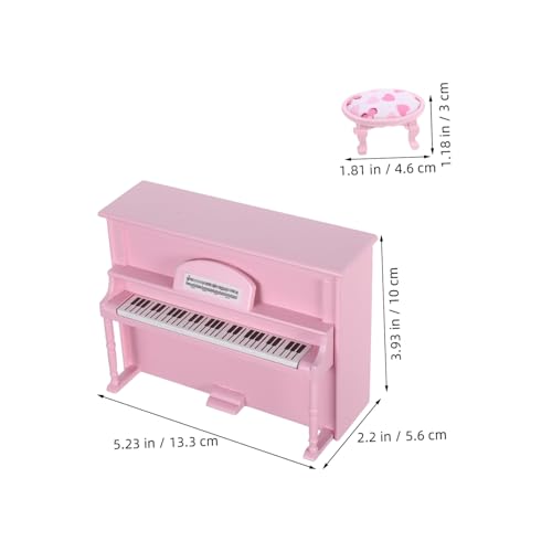 Gogogmee Maßstab Elegantes Miniatur Klavier Musikinstrument Puppenhaus Zubehör für Kreative und Sammler Gogogmee Maßstab Elegantes Miniatur Klavier Musikinstrument Puppenhaus Zubehör für Kreative und Sammler von Gogogmee