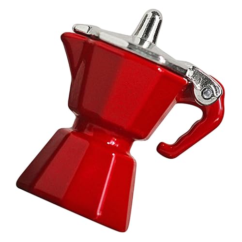 Gogogmee Mikroszenenverzierung Miniatures puppenhauszubehör Mikrolandschaft Dekoration DIY-Miniaturen Kaffeemaschinen Kinderspielzeug Mini-Kaffeemaschine Mini- -Dekor Legierung rot von Gogogmee