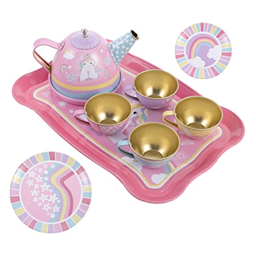 Gogogmee Mini Teeservice Set Für Rollenspiel Mit Und Tassen Perfekt Für Teepartys Und Fantasievolles Ideal Für ädchen Und Jungen Ab 3 Jahren Unicorn Design von Gogogmee