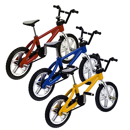 Gogogmee 3 Stücke Mini Legierung Finger Bikes Spielzeug Set Realistische Miniatur Finger Sport Helle Farben Dekorative von Gogogmee