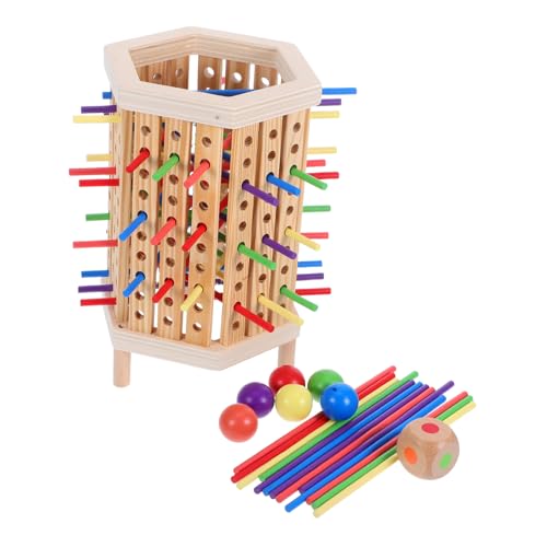Gogogmee Montessori Holz Steckspiel Buntes Stäbchenspiel aus Naturholz für Kleinkinder Feinmotorik Farben Erkennen und Zählen Lernspielzeug für Jungen und Mädchen Gogogmee Montessori Holz Steckspiel Buntes Stäbchenspiel aus Naturholz für Kleinkinder Feinmotorik Farben Erkennen und Zählen Lernspielzeug für Jungen und Mädchen von Gogogmee