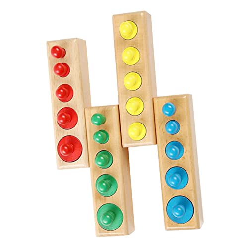 Gogogmee Montessori Holzspielzeug Knopfzylinder Bunte Lernblöcke Motorikspielzeug Ab Jahr Pädagogisch Sicher Langlebig Gogogmee Montessori Holzspielzeug Knopfzylinder Bunte Lernblöcke Motorikspielzeug Ab Jahr Pädagogisch Sicher Langlebig von Gogogmee