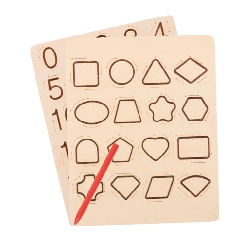 Gogogmee Montessori Zweifaches Tracing Board aus Holz Buchstaben und Zahlen Übungsbrett für Beidseitiges Lernspielzeug zur Schreibpraxis und Frühkindlichen Gogogmee Montessori Zweifaches Tracing Board aus Holz Buchstaben und Zahlen Übungsbrett für Beidseitiges Lernspielzeug zur Schreibpraxis und Frühkindlichen von Gogogmee