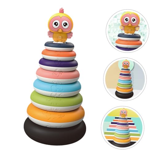 Gogogmee Pädagogisches Lernspielzeug Stapelspaß Stapelturm Ab Jahre Regenbogenfarbene Ringe Fördert Hand Auge koordination und Farberkennung für Spielerisches Denken und Motoriktraining Gogogmee Pädagogisches Lernspielzeug Stapelspaß Stapelturm Ab Jahre Regenbogenfarbene Ringe Fördert Hand Auge koordination und Farberkennung für Spielerisches Denken und Motoriktraining von Gogogmee