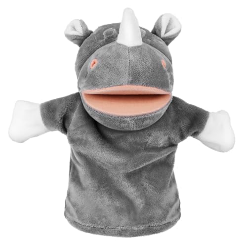 Gogogmee Plüsch Handpuppe Graues Gefüllt PP Baumwolle Storytelling Puppenspiel Lehrspielzeug Spielzimmer Gogogmee Plüsch Handpuppe Graues Gefüllt PP Baumwolle Storytelling Puppenspiel Lehrspielzeug Spielzimmer von Gogogmee