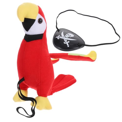 Gogogmee Plüsch Piratenpapagei Schulter Halloween Kostüm Zubehör Teiliges mit Augenklappe Piratenparty Requisite für Karneval Cosplay und Fotorequisit Gogogmee Plüsch Piratenpapagei Schulter Halloween Kostüm Zubehör Teiliges mit Augenklappe Piratenparty Requisite für Karneval Cosplay und Fotorequisit von Gogogmee