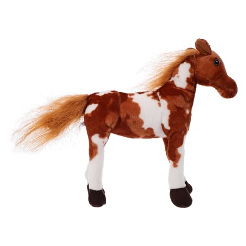 Gogogmee Ponypuppe Kuscheltiere Mit Pferden Plüschtiere Ausgestopftes Tierspielzeug Pferd Plüsch Plüschpferd Plüschtier Mit Pferd Lebensechtes Stofftier Pferdemodellspielzeug Kurzer Plüsch von Gogogmee