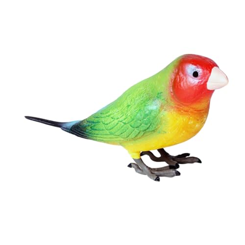 Gogogmee Realistische Papagei Spielfigur aus Massivem Polyresin Pädagogisches Vogelspielzeug für Dekoratives Gartenornament Kognitives Lernspielzeug für Vorschule und Kinderzimmer Gogogmee Realistische Papagei Spielfigur aus Massivem Polyresin Pädagogisches Vogelspielzeug für Dekoratives Gartenornament Kognitives Lernspielzeug für Vorschule und Kinderzimmer von Gogogmee
