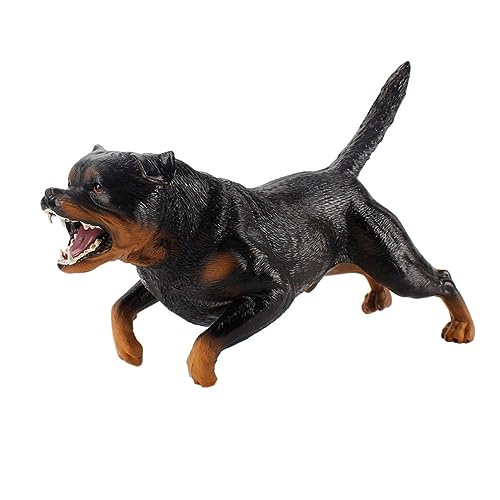 Gogogmee Rottweiler Hundemodell Realistisches Simulationsspielzeug Für Statisches Festes Rottweiler Modell Tolle Dekoration Für Sammler Und Hundeliebhaber von Gogogmee