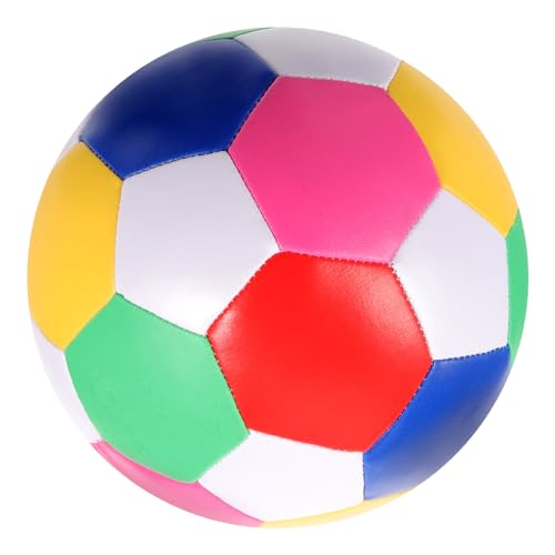 Gogogmee Sanfter leiser Fußball Spielzeug-Sportball Kinderspielzeug Soft-Fußball Kinder Fußball Hallenfußball Spielzeuge Sportbälle Fußball-Hüpfball für Kinder praller Fußball Kinderball Pu von Gogogmee