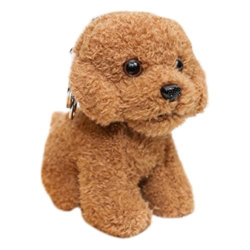 Gogogmee Schlüsselanhänger kollegen Weihnachten weihnachsgeschenk ruckack The Dog Plüsch-Hundeanhänger Plüschtiere spielzeuge schlüsselringe Schlüssel liefern Taschenzubehör Brown von Gogogmee