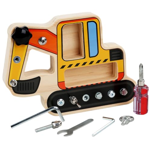Gogogmee Schraubenzieher Holzschrauben Werkzeugspiel Lernspielzeug für Praktische Fähigkeiten Interaktives Beschäftigungsspielzeug für Jungen und Mädchen Ab Jahren Leicht und Tragbar Gogogmee Schraubenzieher Holzschrauben Werkzeugspiel Lernspielzeug für Praktische Fähigkeiten Interaktives Beschäftigungsspielzeug für Jungen und Mädchen Ab Jahren Leicht und Tragbar von Gogogmee