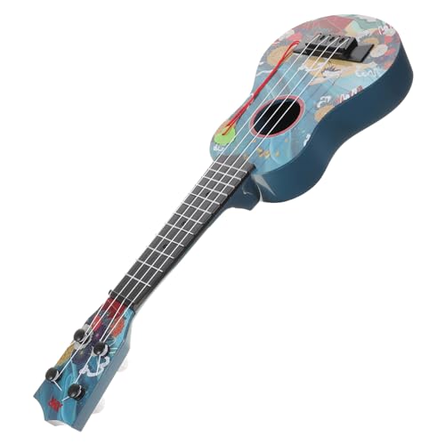 Gogogmee Simulation Gitarre Mini-bassgitarre Musikspielzeug Rock-gitarrenspielzeug Für Kinder Imitiertes Gitarrenspiel Kinder-bassgitarre Kinder-Ukulele Ukulele Kinder Plastik Blue von Gogogmee