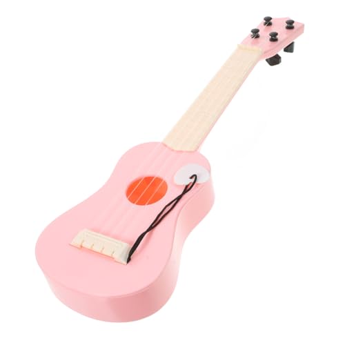 Gogogmee Simulations-Ukulele Mini-Ukulele Kinder Üben Ukulele Trainings-Ukulele-Instrument Ukulele Für Erwachsene Musikalisches Spielzeug Anfänger Üben Ukulele Kinder-Ukulele Nylon Rosa von Gogogmee