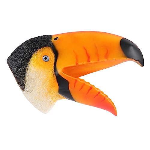 Gogogmee Tierhand Tierfingerpuppen Für Kleinkinder Handpuppenspielzeug Handschuhe Für Tierfingerpuppen Badespielzeug Papagei Handpuppe Tierpuppen Für Kinder Weiches Gummi Orange von Gogogmee