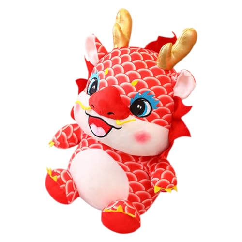 Gogogmee Tierkreis Drache üschtier Ausgestopfte Drachenpuppe Dekoration Für Chinesisches Neujahr Kuscheltier Für Und Sammler Farbenfroh Und Hochwertig Verarbeitet von Gogogmee