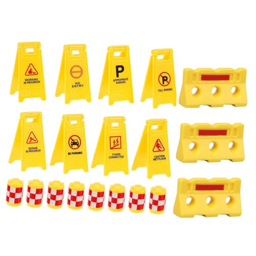 Gogogmee Verkehrsschilder Spielzeugset Miniatur Straßenabsperrungen Lernspielzeug mit Realistischen Verkehrszeichen und Gelben Sicherheitskegeln für Kreative Verkehrserziehung und Gogogmee Verkehrsschilder Spielzeugset Miniatur Straßenabsperrungen Lernspielzeug mit Realistischen Verkehrszeichen und Gelben Sicherheitskegeln für Kreative Verkehrserziehung und von Gogogmee