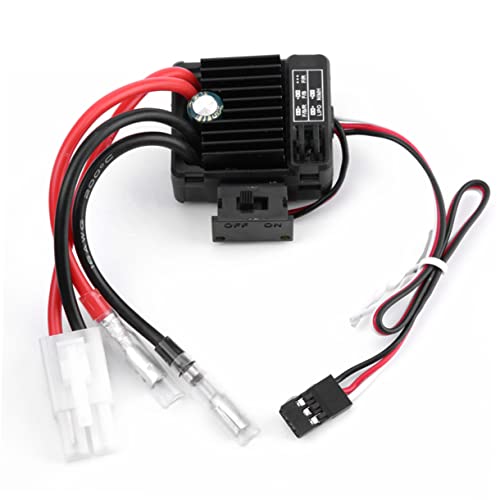 Gogogmee Wasserdichter 60A 6V 3A Gebürsteter Elektrischer RC Controller Für Auto LKW Boot Modellbau Schwarz von Gogogmee