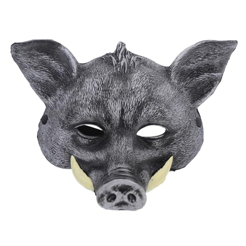 Gogogmee Wildschwein Maske Halloween-Partyzubehör Tiergesichtsmaske Interessant für Party Maskerade-Maske Tiere Maske Halloween-Tiermaske einzigartig bilden Kleidung schmücken Requisiten Pu von Gogogmee