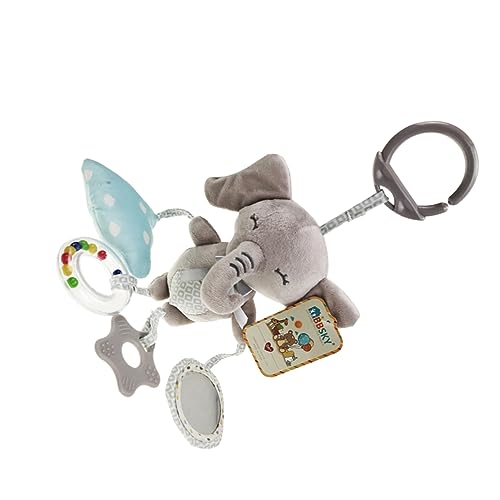 Gogogmee tierische hängende Kinder deko pummeluff Kuscheltier Stitch+Kuscheltier beschwertes Kuscheltier Toys Cartoon Beißring Plüschtier Grey von Gogogmee