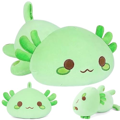 Gohytal Axolotl Kuscheltier, Axolotl Plüschtier, Axolotl Spielzeug, Stofftier Kawaii Axolotl Plüsch, Axolotl Plüschkissen Spielzeug, Wurfkissen, Schmusetier Geschenk für Kinder Mädchen 3+ Jahre von Gohytal