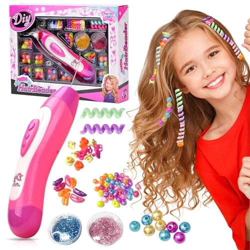 Gohytal Flechtmaschine Haare Kinder Haarsträhnen zum Einflechten Geschenke für Mädchen Haarschmuck Mädchen Spielzeug ab 6-12 Jahre Kinder für Kinder Hair DIY Geburtstag Geschenk Spielzeug Weihnachten von Gohytal