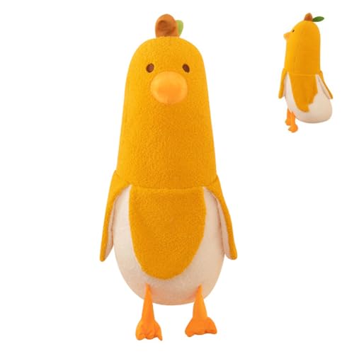 Gohytal Banane Ente Stofftier Plüsch, Kawaii Plush Körperkissen, 50cm Banane Squishy Kuscheltier, Plüschtiere, Puppe, Groß Plüschspielzeug, Geschenk für Kinder Mädchen Jungen Freundin - Gelb von Gohytal