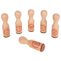 GOKI 15549 Stempel Blume, Krone, ... 6-fach sortiert von Goki