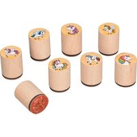 GOKI 15551 Stempel Einhorn, 8-fach sortiert von Goki