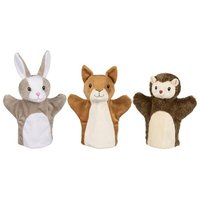 GOKI 50961 Handpuppen Eichhörnchen, Hase oder Igel, sortiert von Goki