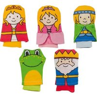 GOKI 51653 Fingerpuppen Froschkönig Set 5 Stück von Goki