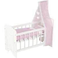 GOKI 51762 Puppenbett mit Himmel und Bettzeug von Goki