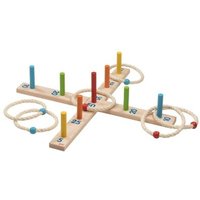 GOKI 56801 Ringwurfspiel mit 6 Sisalringen von Goki