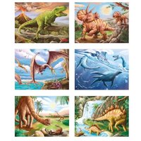 GOKI 57388 Würfelpuzzle Dinosaurier von Goki