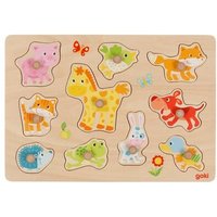 GOKI 57393 Steckpuzzle Tierkinder GOKI 57393 Steckpuzzle Tierkinder von Goki