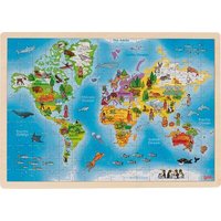 GOKI 57460 Einlegepuzzle Welt von Goki