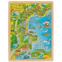 GOKI 57466 Einlegepuzzle 96 Teile Peggy in der Lübecker Bucht von Goki