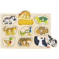 GOKI 57585 Steckpuzzle mit Hintergrund Was gehört zu wem? GOKI 57585 Steckpuzzle mit Hintergrund Was gehört zu wem? von Goki