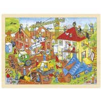 GOKI 57670 Einlegepuzzle Baustelle von Goki